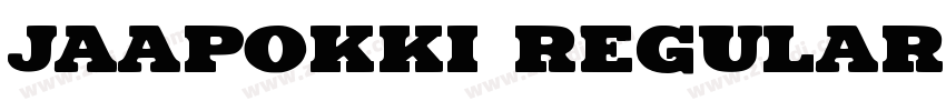 Jaapokki Regular字体转换